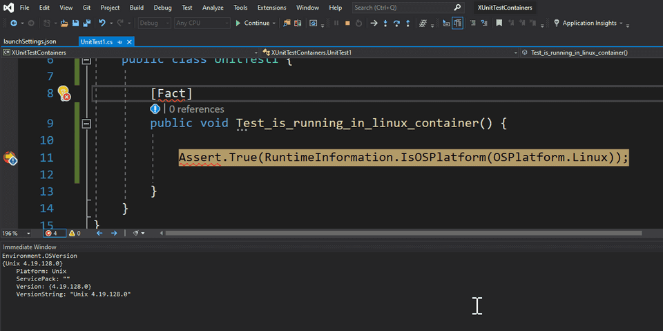 Debug Unit Tests in Linux
Containers
