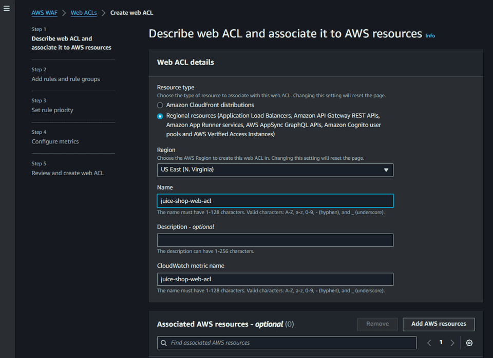 AWS WAF Web ACL