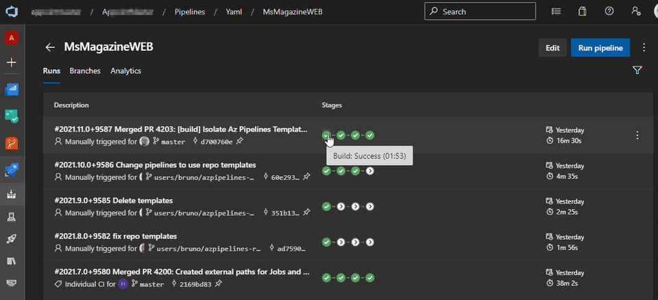 YAML Pipelines